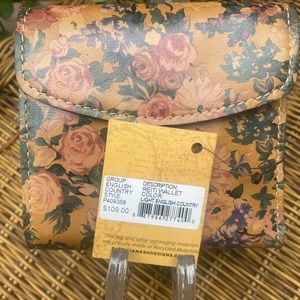 Patricia Nash leather floral wallet NWT
